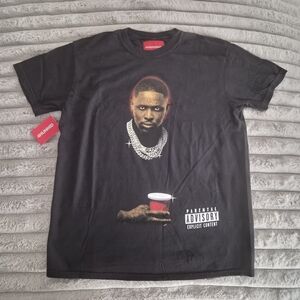 Black Graphic Tee with Bold Design